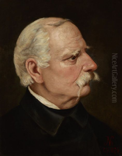 Portrait of Wincenty Pol Oil Painting by Juliusz Kossak