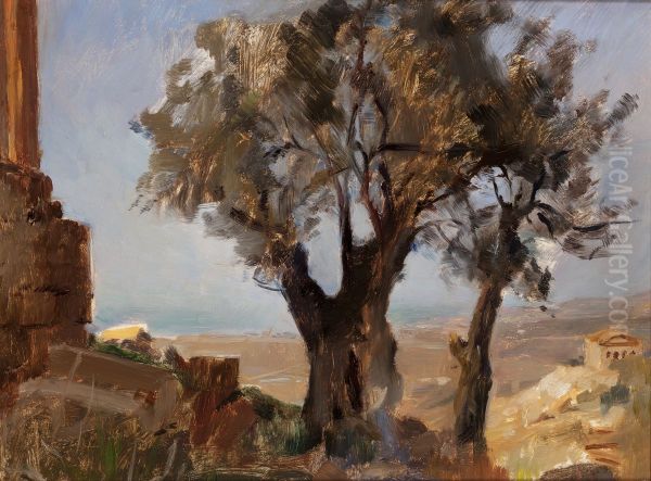 Girgenti (Trees) Oil Painting by Jan Ciaglinski