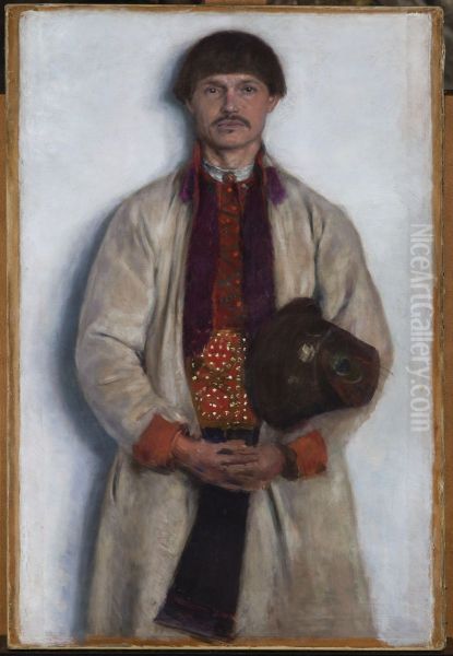 Peasant from Bronowice Oil Painting by Aleksander Gierymski