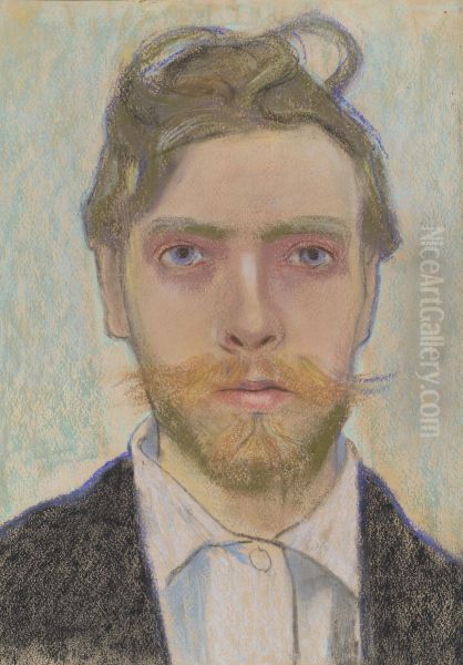 Self-Portrait Oil Painting by Stanislaw Wyspianski