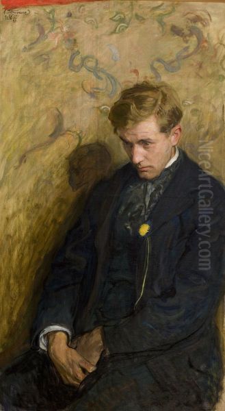 Melancholic Oil Painting by Wojciech Weiss