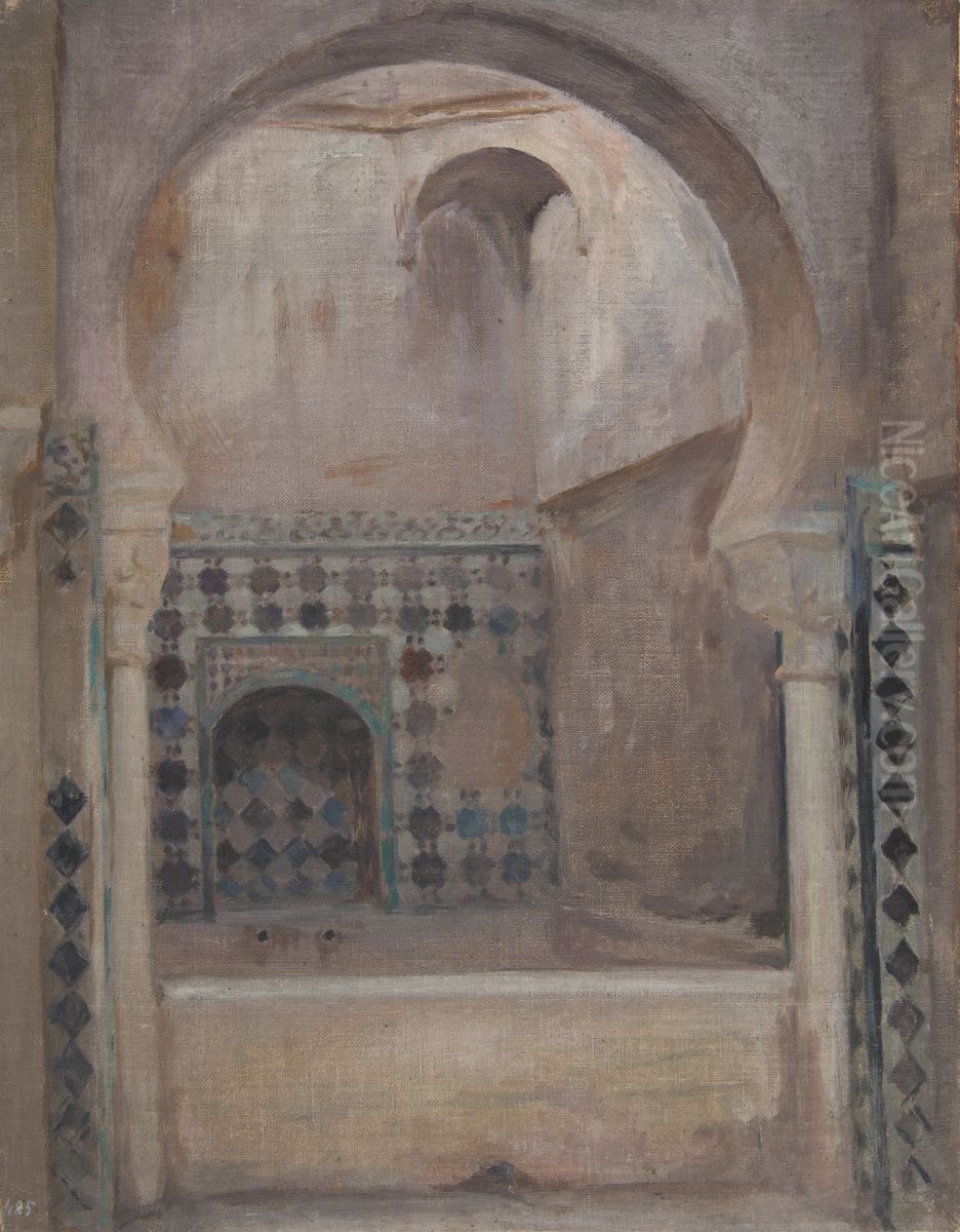 Granada (Alhambra) Oil Painting by Jan Ciaglinski