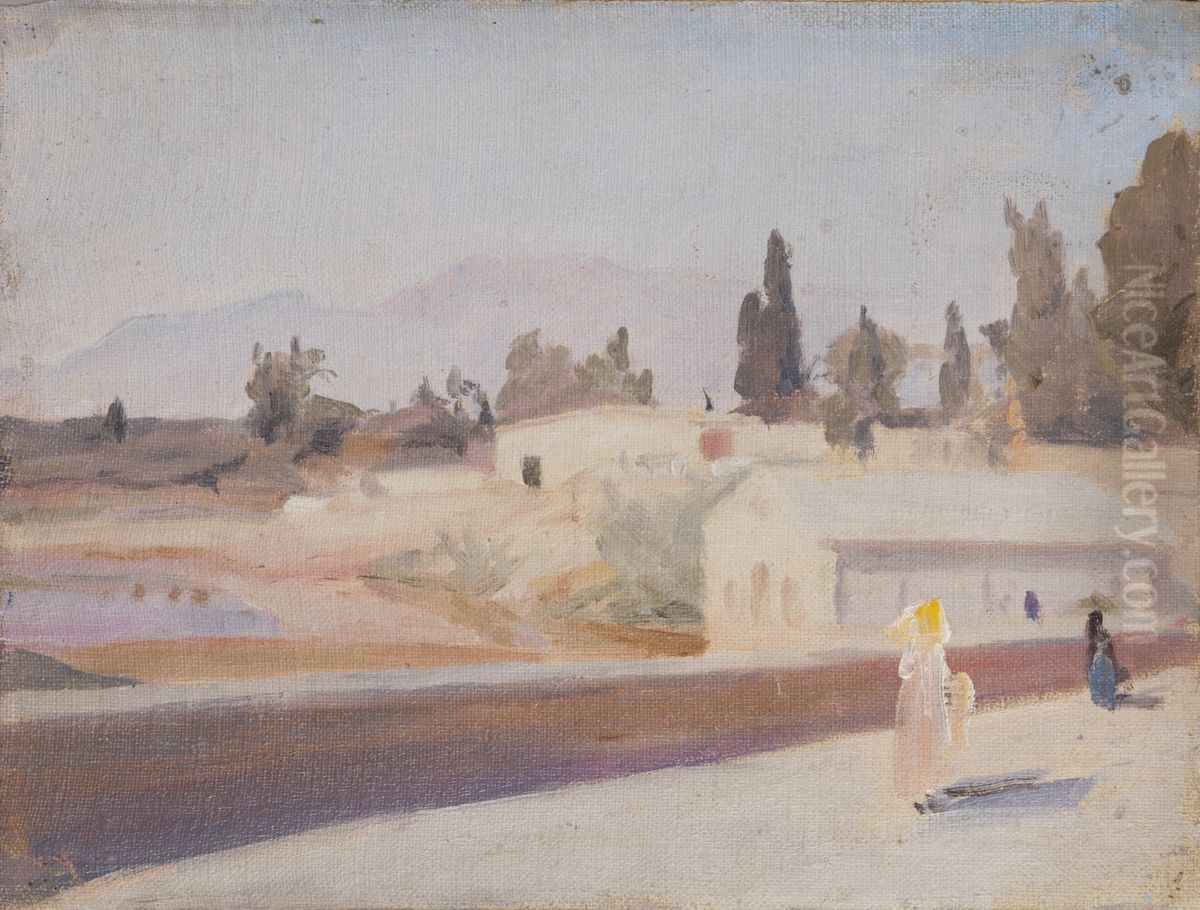 Spain (Elche) Oil Painting by Jan Ciaglinski