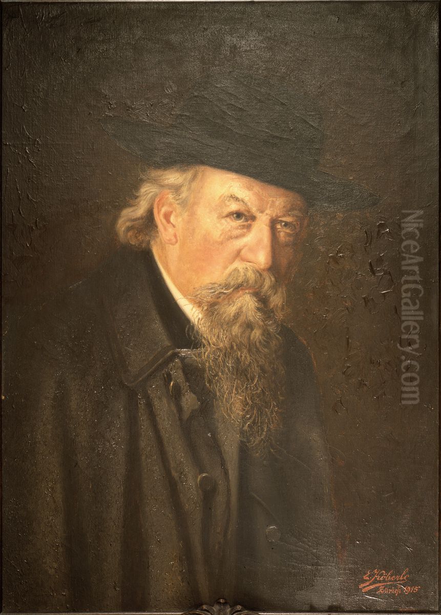 Portrait of Arnold Lang Oil Painting by unknown
