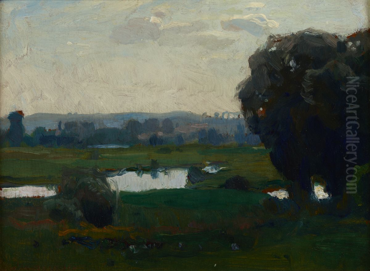 Morning Oil Painting by Jan Stanislawski Morning Oil Painting by Jan Stanislawski