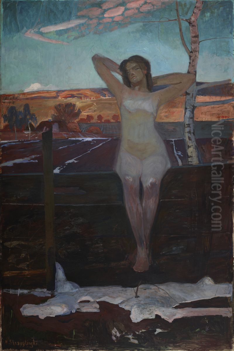 Spring Oil Painting by Henryk Szczyglinski Spring Oil Painting by Henryk Szczyglinski