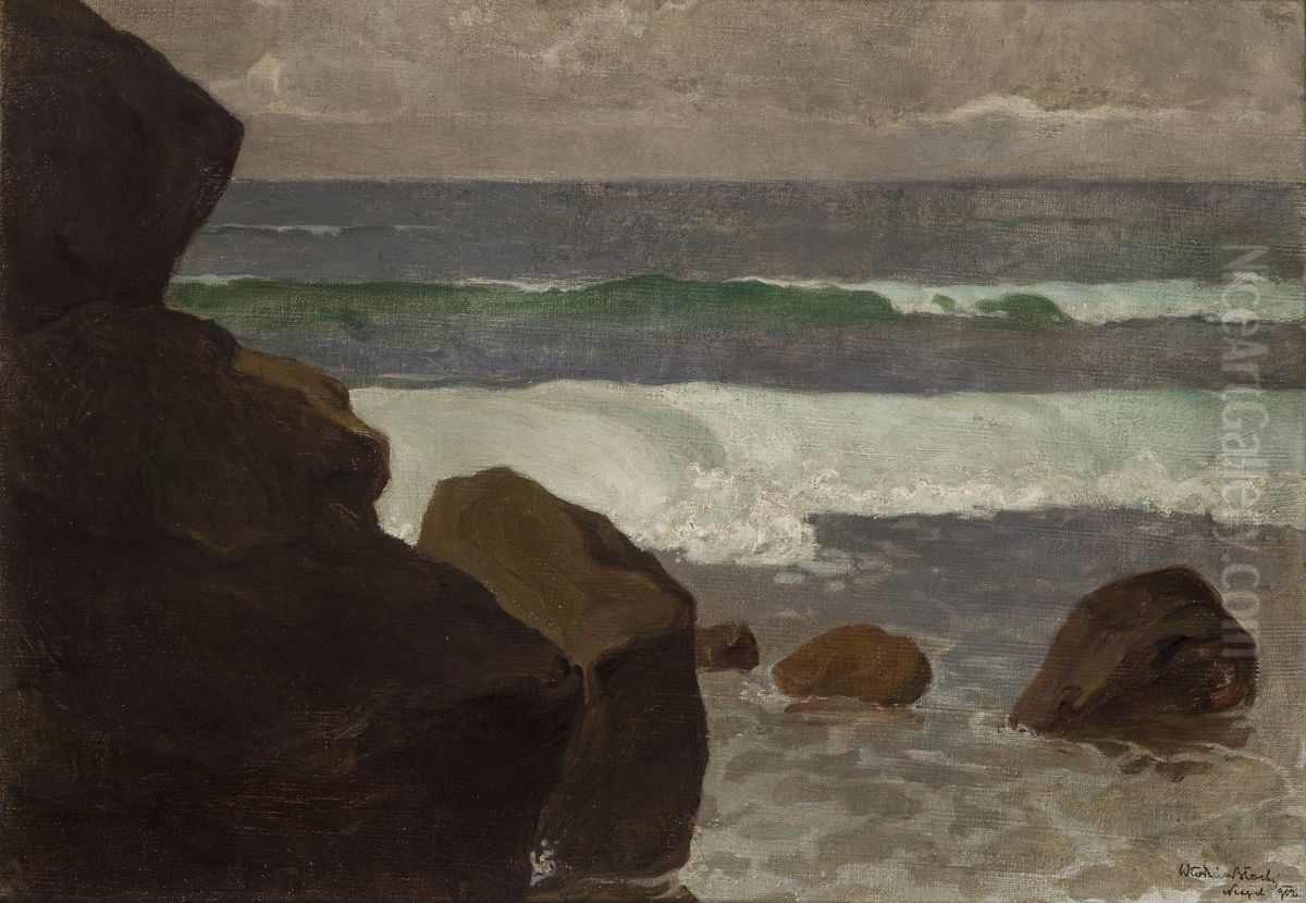 The Neapolitan Coast Oil Painting by Wlodzimierz Blocki The Neapolitan Coast Oil Painting by Wlodzimierz Blocki