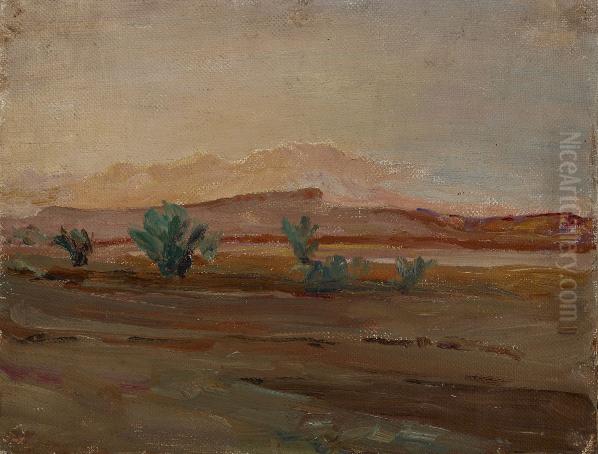 Sahara (Desert after a Rain) Oil Painting by Jan Ciaglinski
