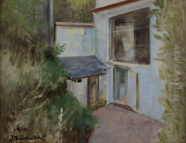 From One's Own Villa Oil Painting by Jacek Malczewski