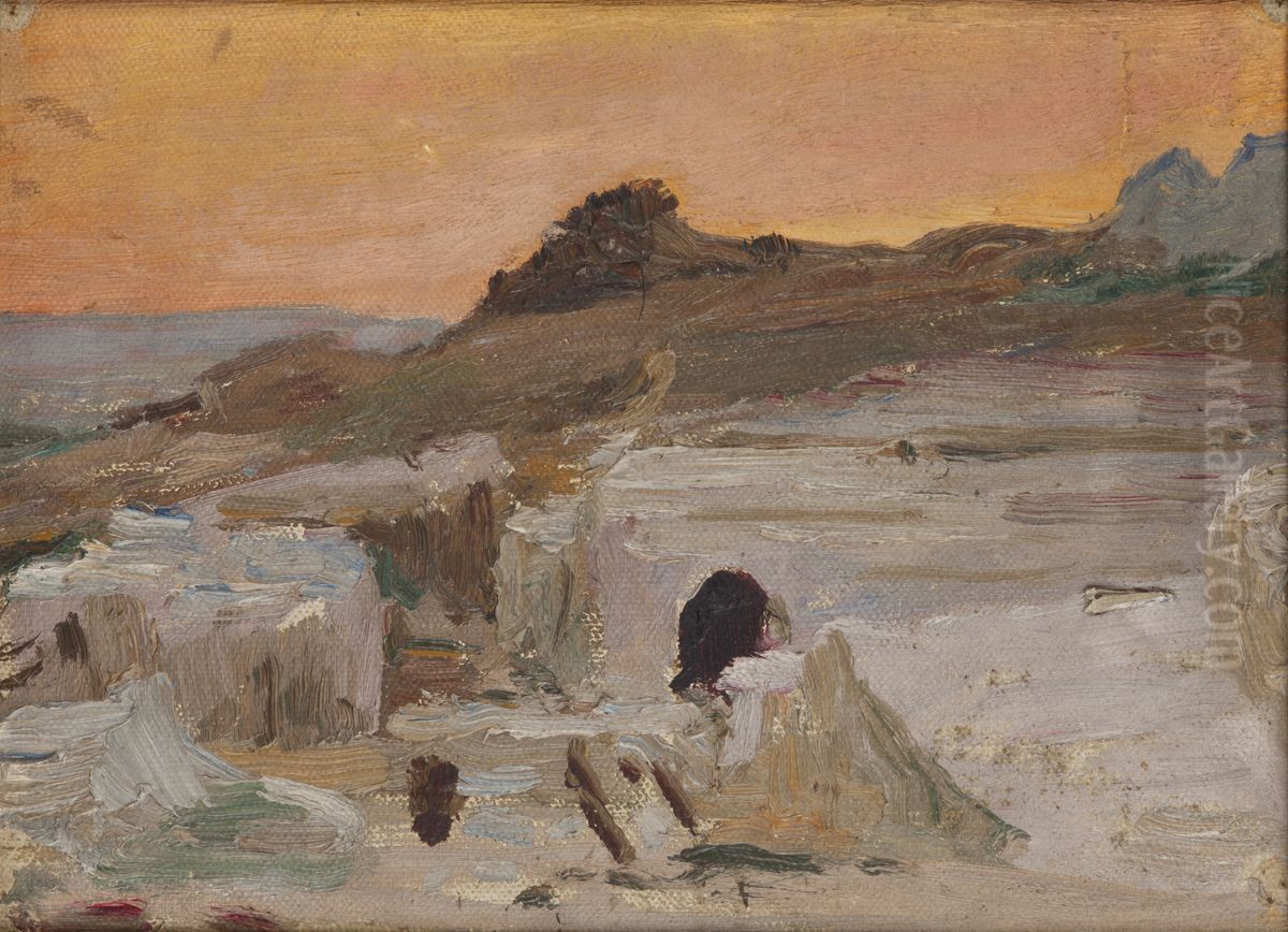 Syracuse (The Greek Theater, Evening) Oil Painting by Jan Ciaglinski