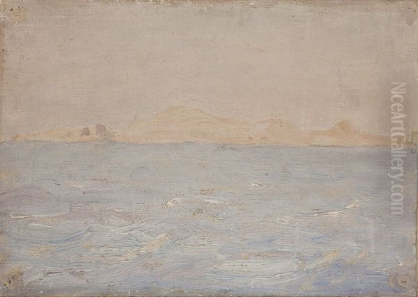 Malta (View from a Ship) Oil Painting by Jan Ciaglinski
