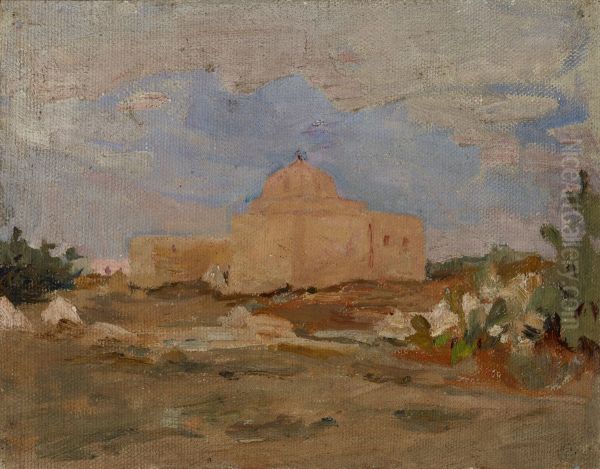 Kairouan (The Mosque of the Sword) Oil Painting by Jan Ciaglinski