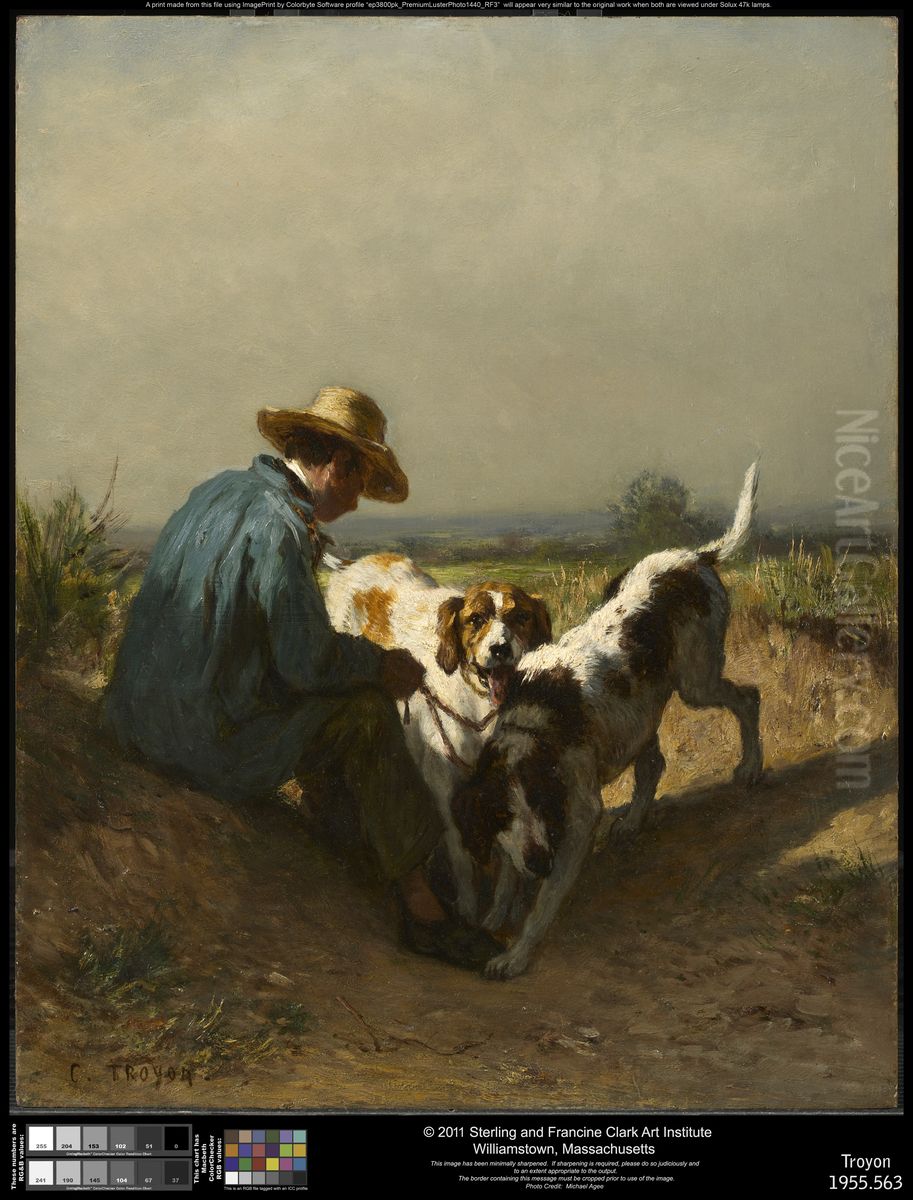 The Gamekeeper Oil Painting by Constant Troyon The Gamekeeper Oil Painting by Constant Troyon