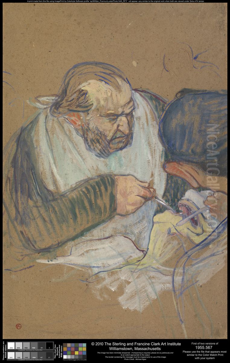 Dr. Pean Operating Oil Painting by Henri De Toulouse-Lautrec Dr. Pean Operating Oil Painting by Henri De Toulouse-Lautrec