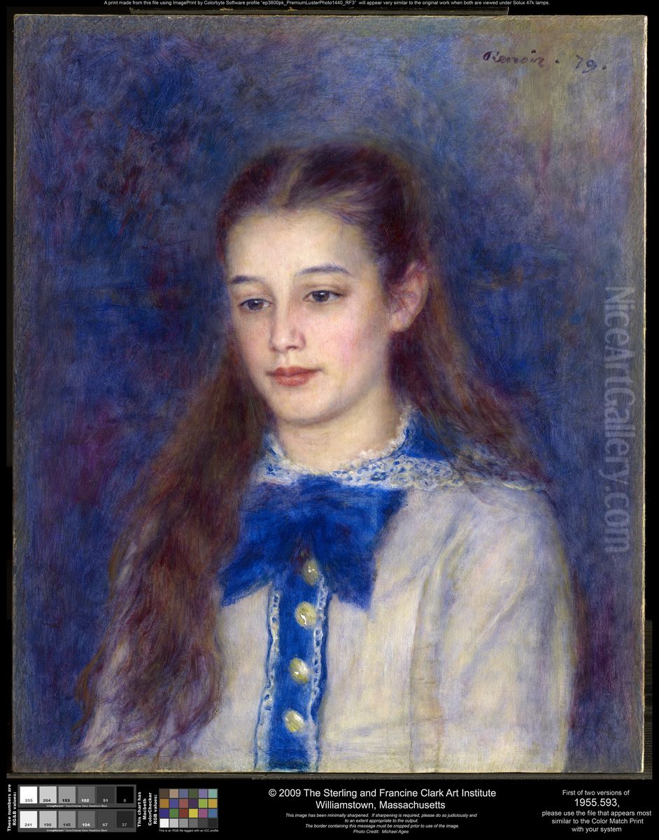 Therese Berard Oil Painting by Pierre Auguste Renoir