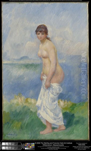 Standing Bather Oil Painting by Pierre-Auguste Renoir