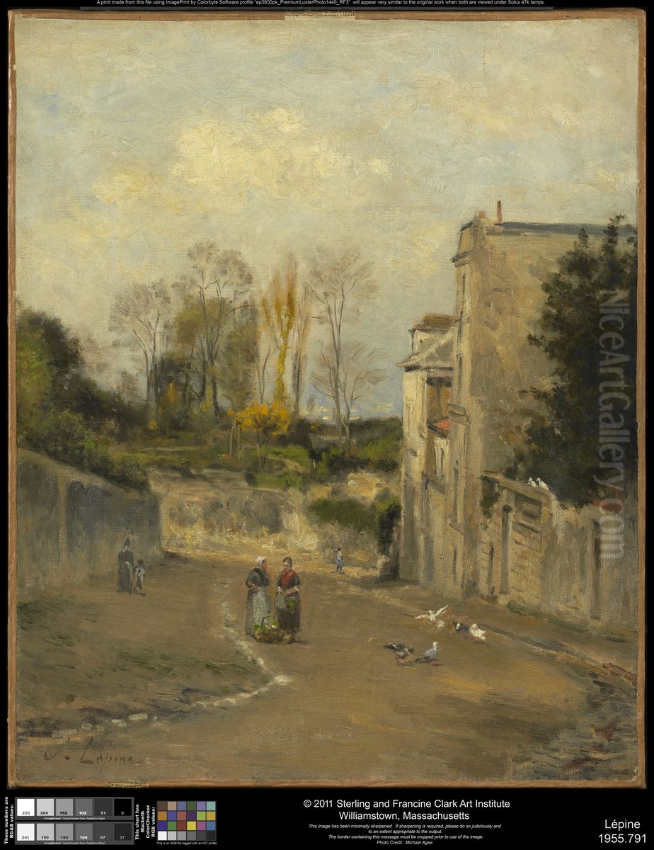 Montmartre, the rue Cortot Oil Painting by Stanislas Lepine