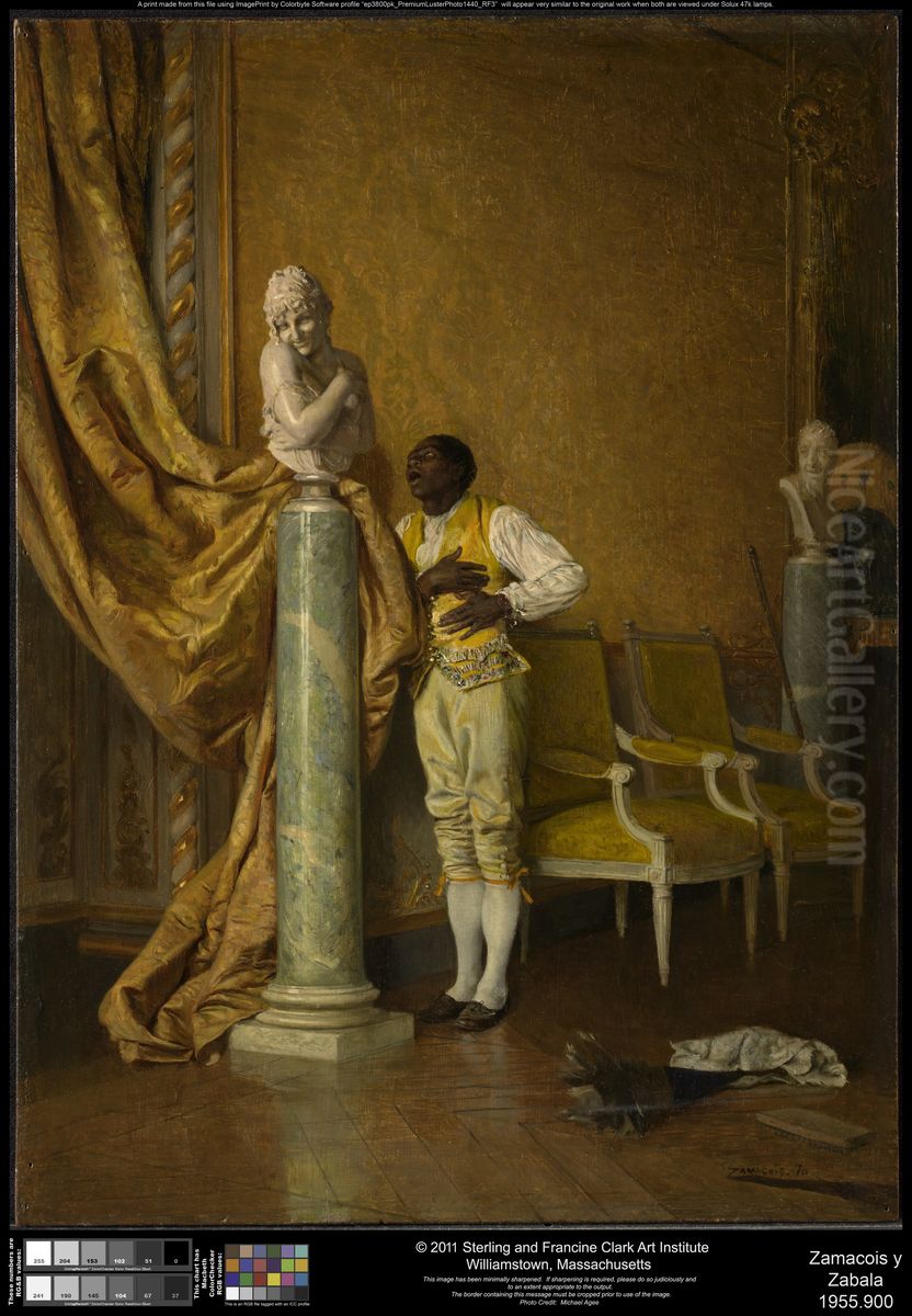 Platonic Love Oil Painting by Eduardo Zamacois y Zabala