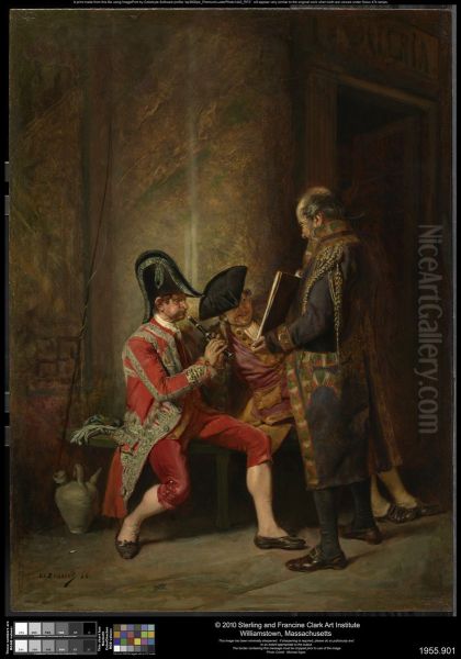 The Musicians (Music in an Antechamber) Oil Painting by Eduardo Zamacois y Zabala