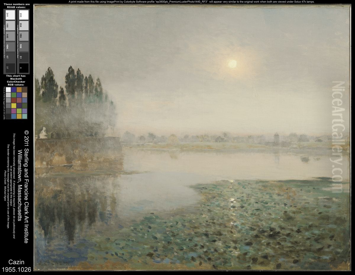 Mist on the River Oil Painting by Jean-Charles Cazin