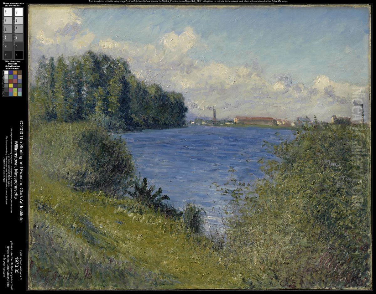 The Seine at Argenteuil Oil Painting by Gustave Caillebotte The Seine at Argenteuil Oil Painting by Gustave Caillebotte