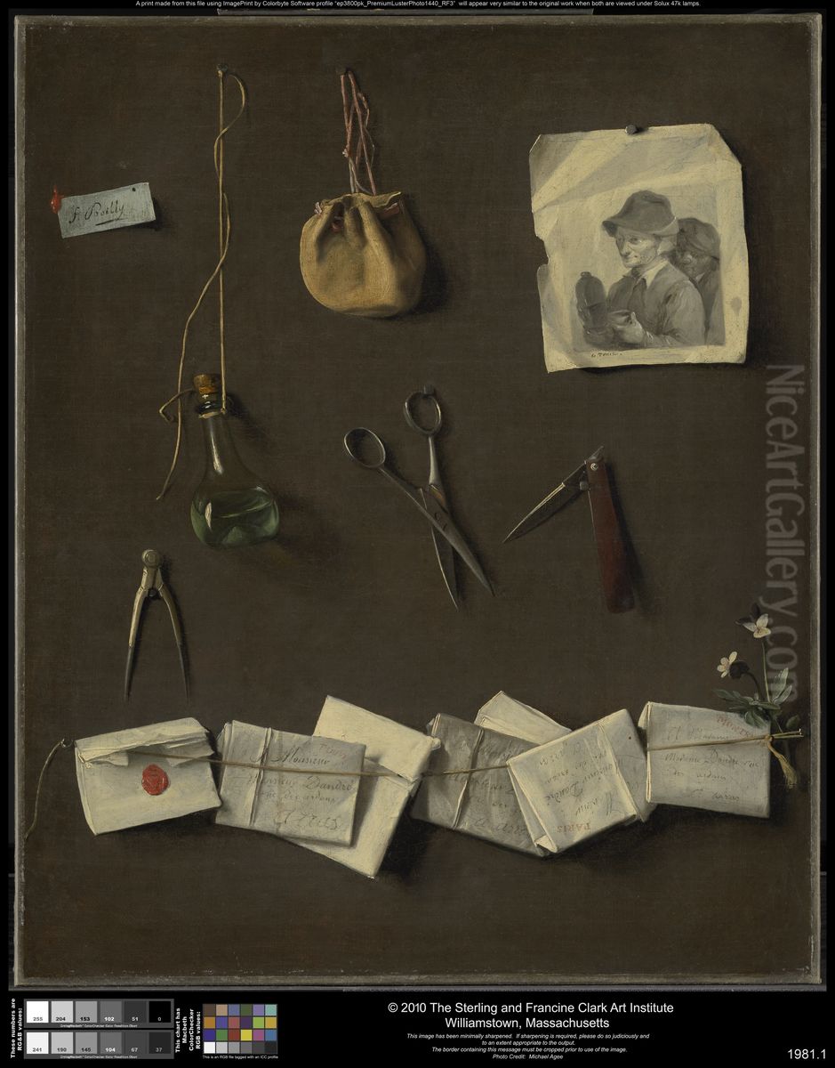 Various Objects Oil Painting by Louis-Leopold Boilly
