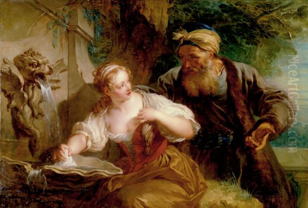 The Amorous Proposal Oil Painting by Francois Lemoyne
