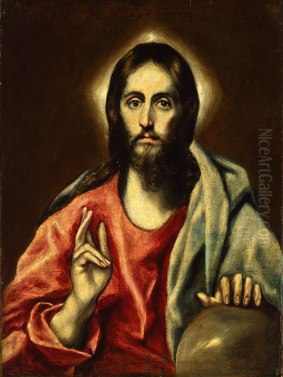 The Savior Oil Painting by El Greco