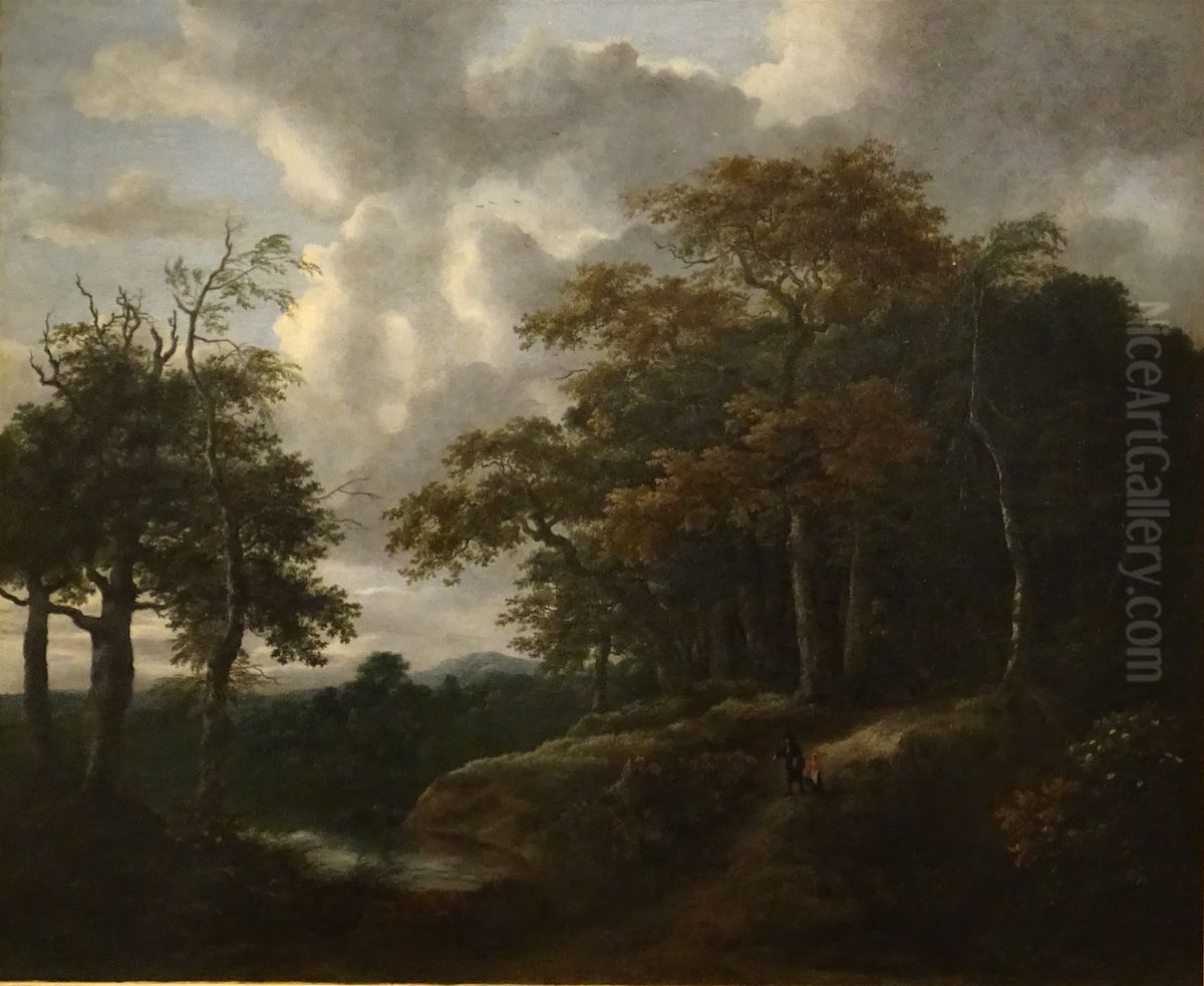 Entrance to a Forest Oil Painting by Jacob Van Ruisdael Entrance to a Forest Oil Painting by Jacob Van Ruisdael