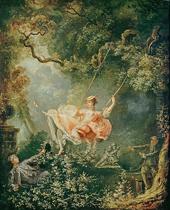 Los felices azares del columpio Oil Painting by Jean-Honore Fragonard