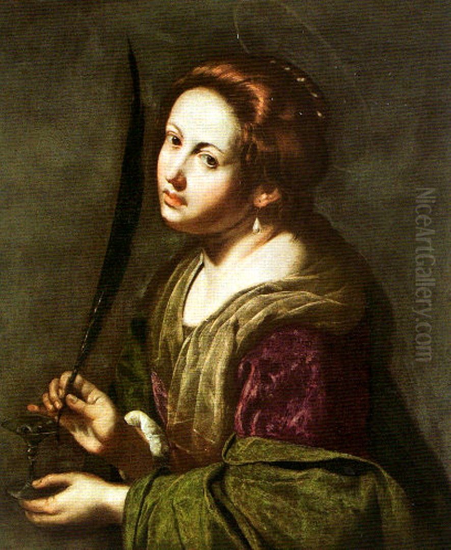 Saint Lucy Oil Painting by Artemisia Gentileschi