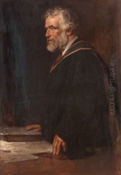 Professor John Cleland (1835-1924), Professor of Anatomy at the University of Glasgow Oil Painting by George Reid