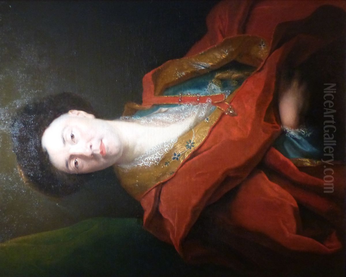 The Actor Michel Baron Oil Painting by Nicolas de Largilliere