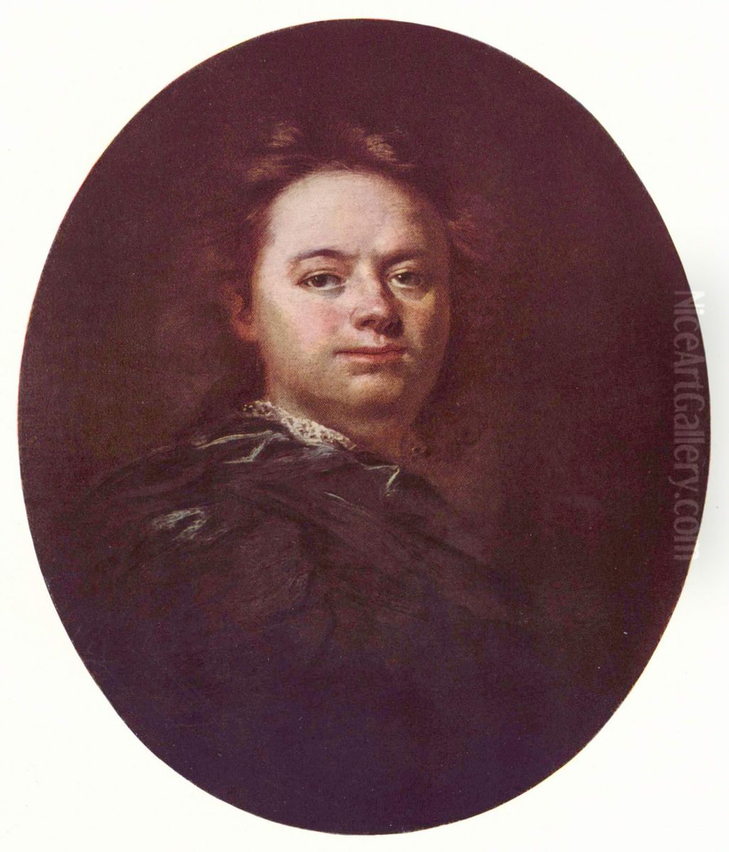 Self-portrait Oil Painting by Wenzel Lorenz Reiner