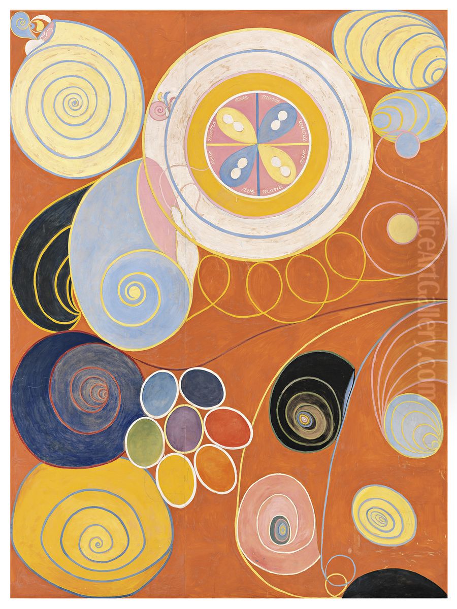 The Ten Largest, No. 3, Youth Oil Painting by Hilma af Klint