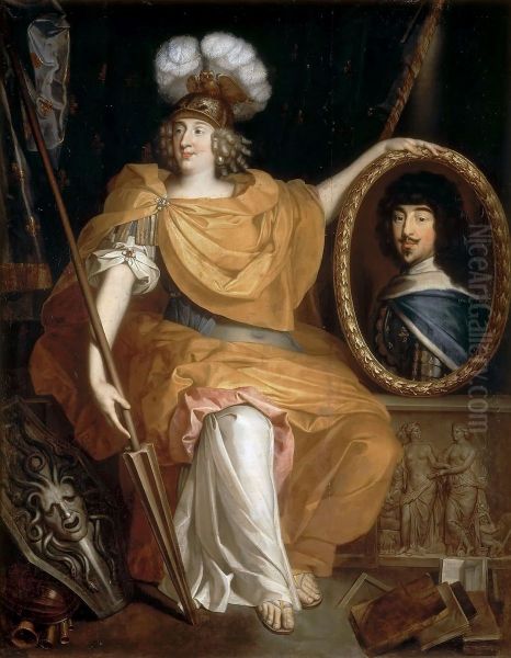 Anne-Marie-Louise d'Orleans (1627-1693), duchesse de Montpensier Oil Painting by Pierre Bourguignon