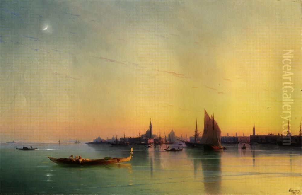 Venice at Sunset Oil Painting by Ivan Aivazovsky