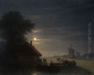 Ukrainian Landscape at Night