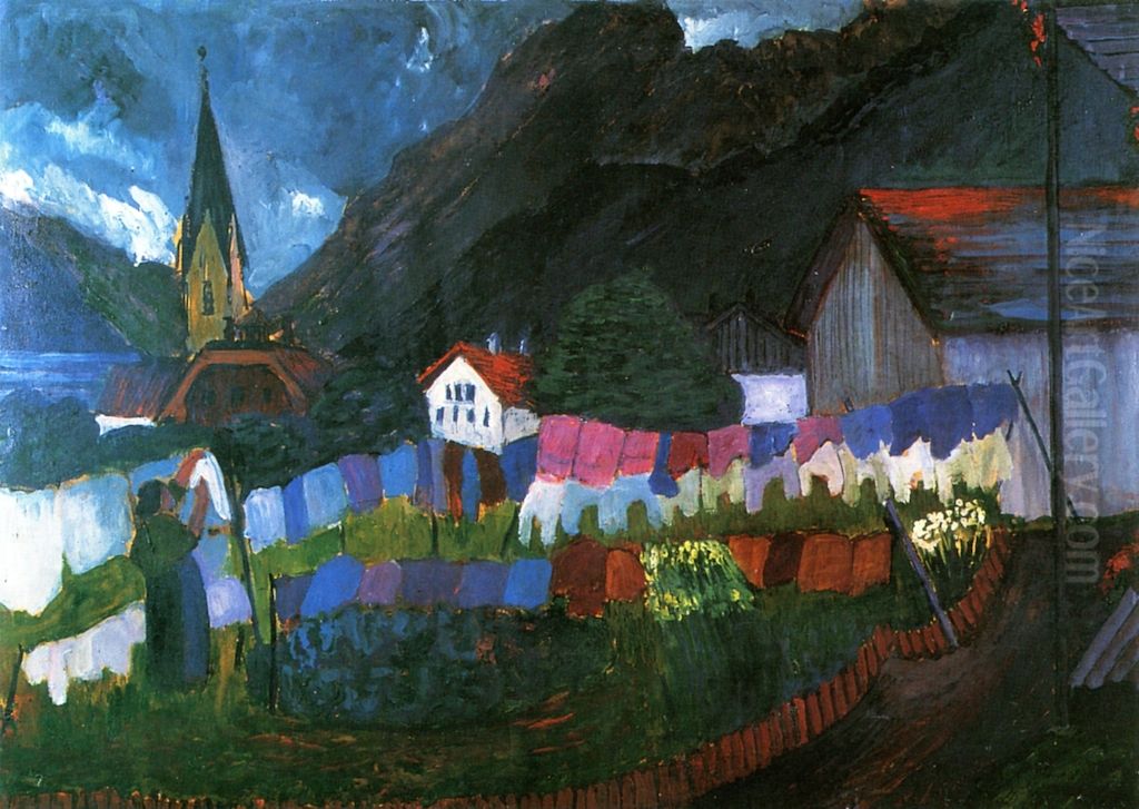 Im Dorf Oil Painting by Marianne von Werefkin