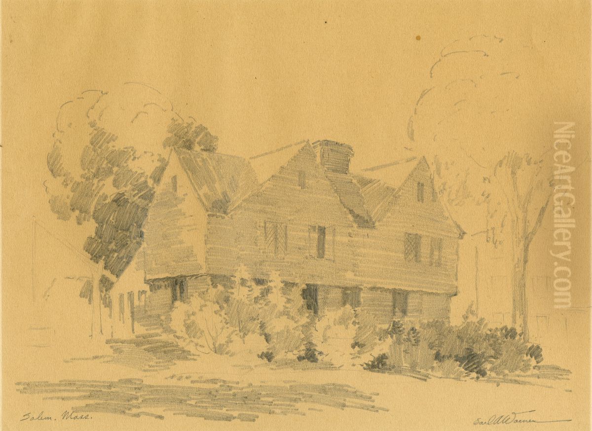 Salem, Mass.. Oil Painting by Earl A. Warner