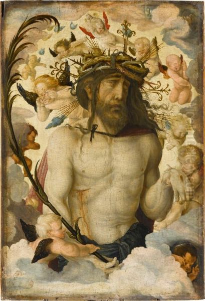 Christus als Schmerzensmann Oil Painting by Hans Baldung Grien