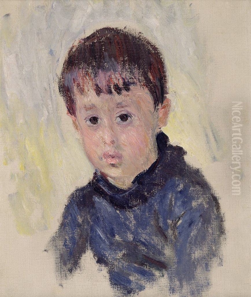 Michel Monet au chandail bleu Oil Painting by Claude Oscar Monet Michel Monet au chandail bleu Oil Painting by Claude Oscar Monet