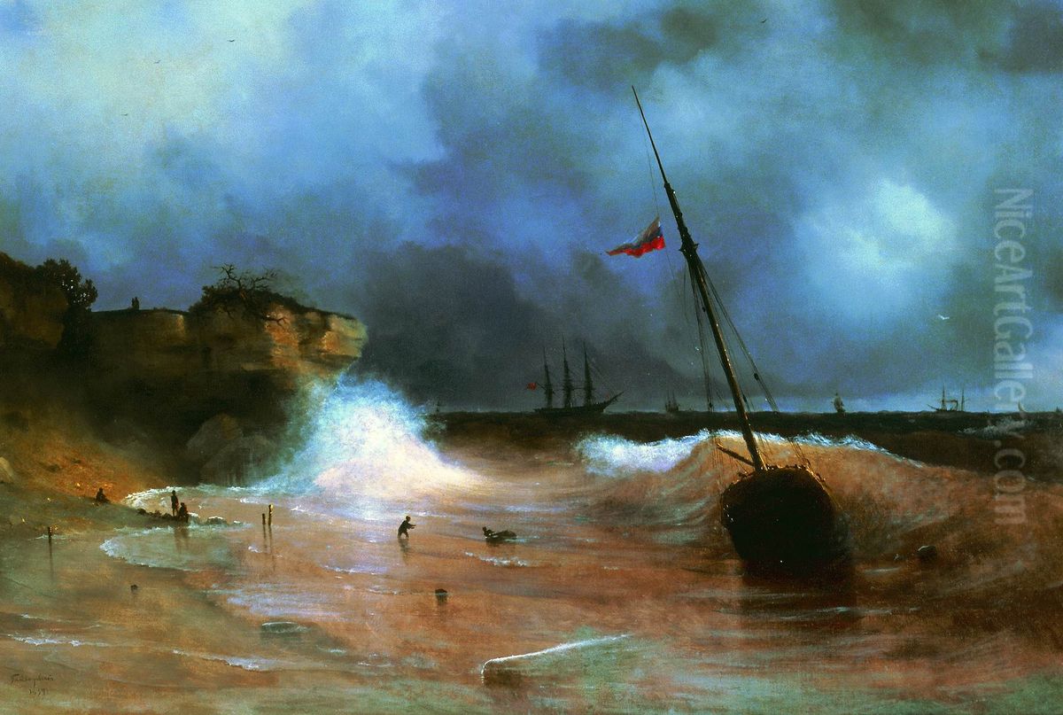End of Storm Oil Painting by Ivan Aivazovsky End of Storm Oil Painting by Ivan Aivazovsky
