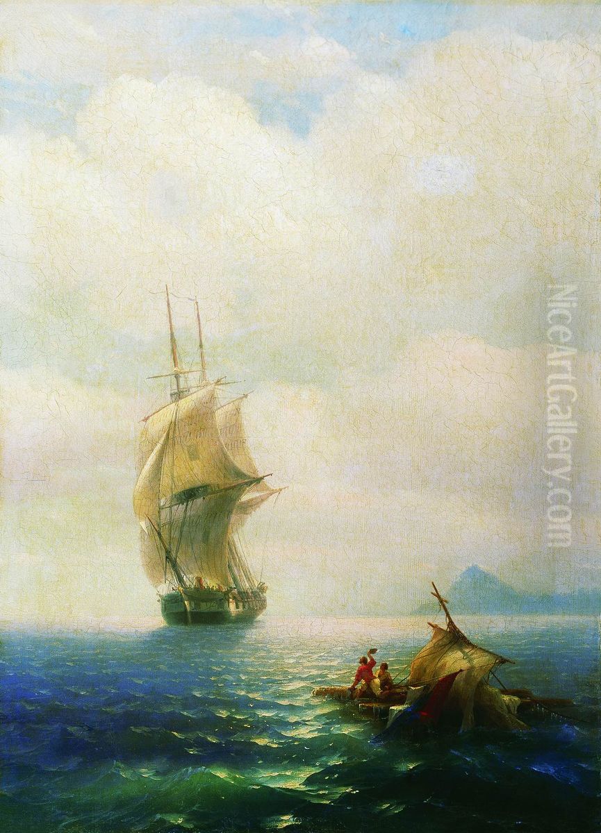 <<Posle buri.>> Oil Painting by Ivan Aivazovsky