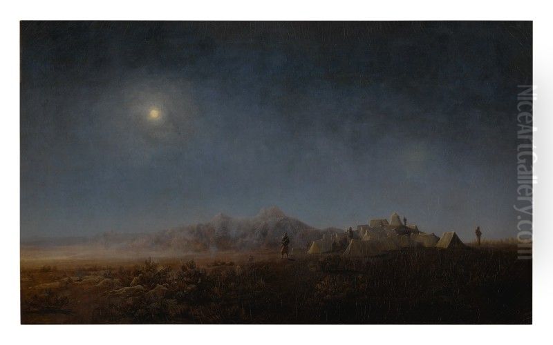 THE NIGHT RAID Oil Painting by unknown