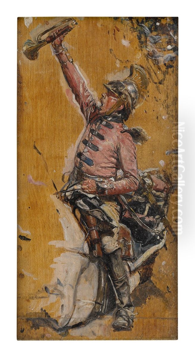 LE TROMPETTE DE 1807 Oil Painting by unknown