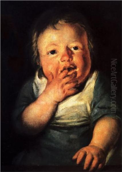 Study of a child Oil Painting by Jacob Jordaens