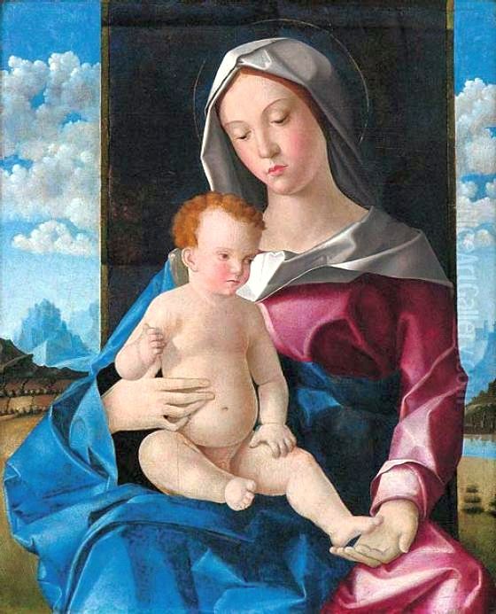 Madonna and Child Oil Painting by Vincenzo di Biagio Catena