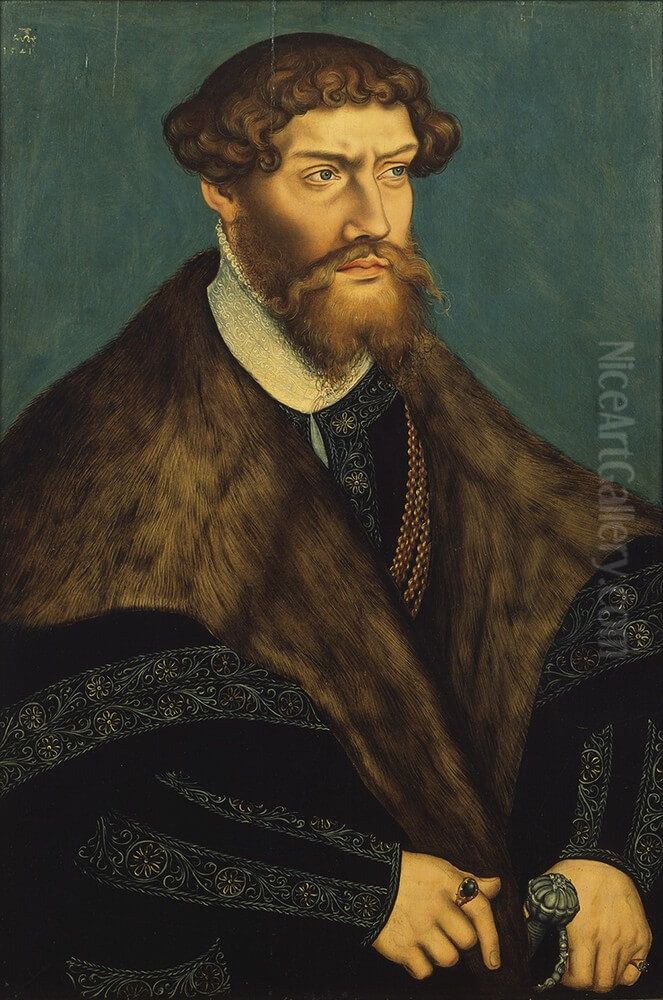 Philipp I of Pommerania Oil Painting by Lucas The Younger Cranach