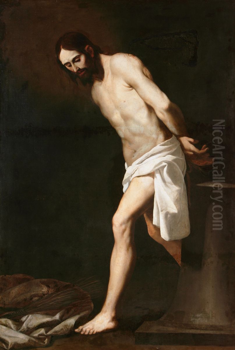 Cristo atado a la columna Oil Painting by Francisco De Zurbaran